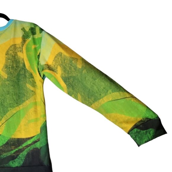 Funky Colorful Abstract Women's Crew Neck - Picture 6 of 12